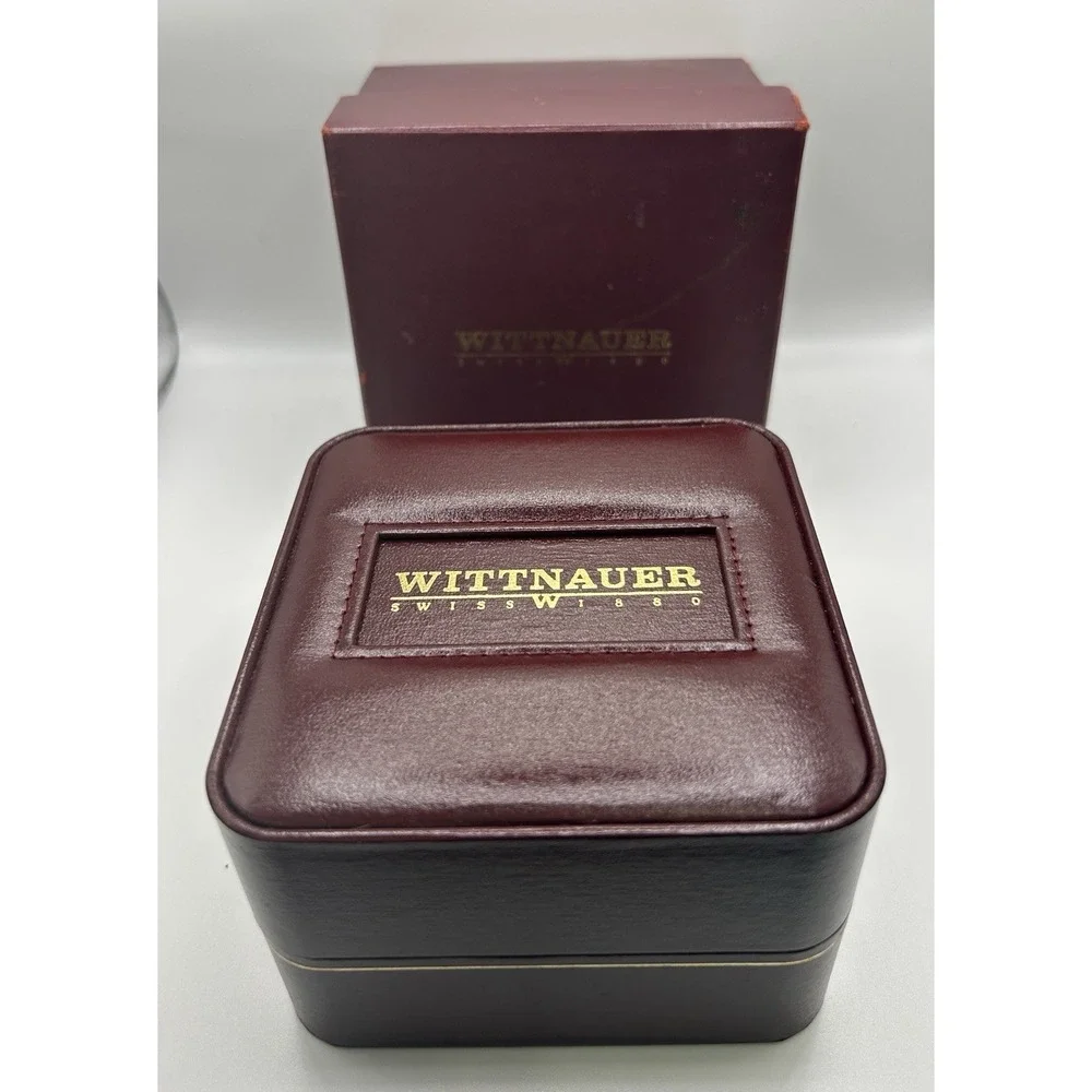 Vintage Wittnauer TT  Longlife 100m‎ Time Date Quartz Two Tone Men Watch W Box